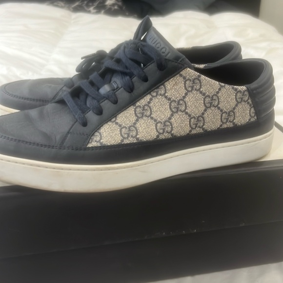 Gucci GG supreme Navy Blue Low - Picture 1 of 4